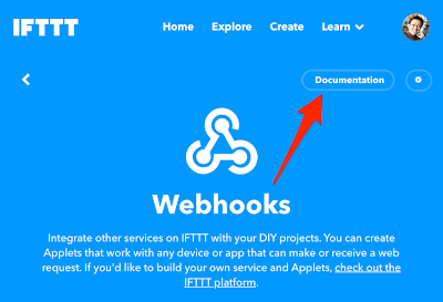 「Documentation」ボタンをクリック