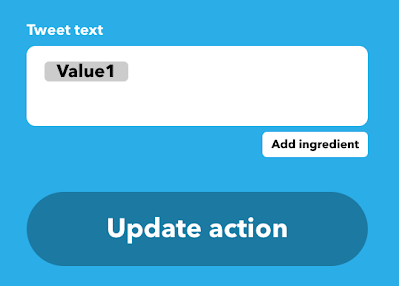 IFTTT の投稿内容を変更